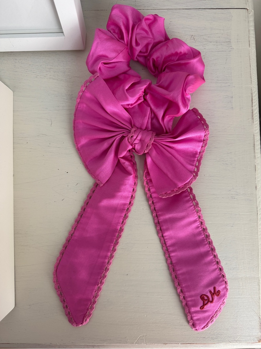 Damson Madder Scrunchie Bow